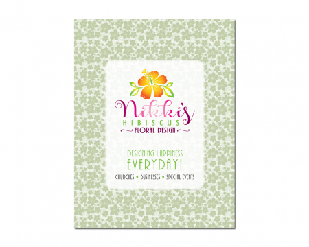 Nikkis Hibiscus Pocket Folder